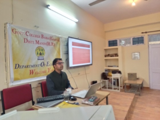 Departmental Activities "Programme on Creating Awareness about Statistical Product among the Young Generation under the SSS Scheme